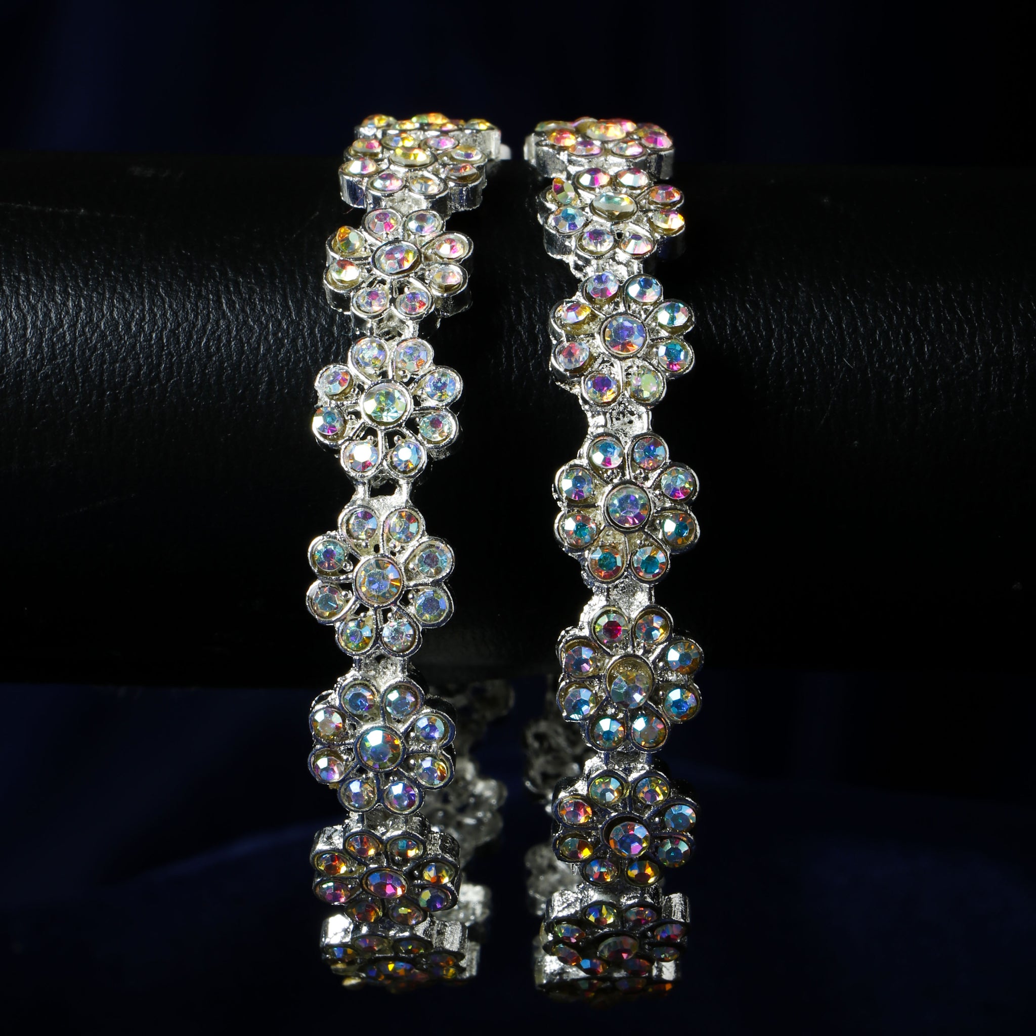 Set Of 2 Silver Plated Bangles