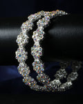 Buy Set Of 2 Silver Plated Bangles