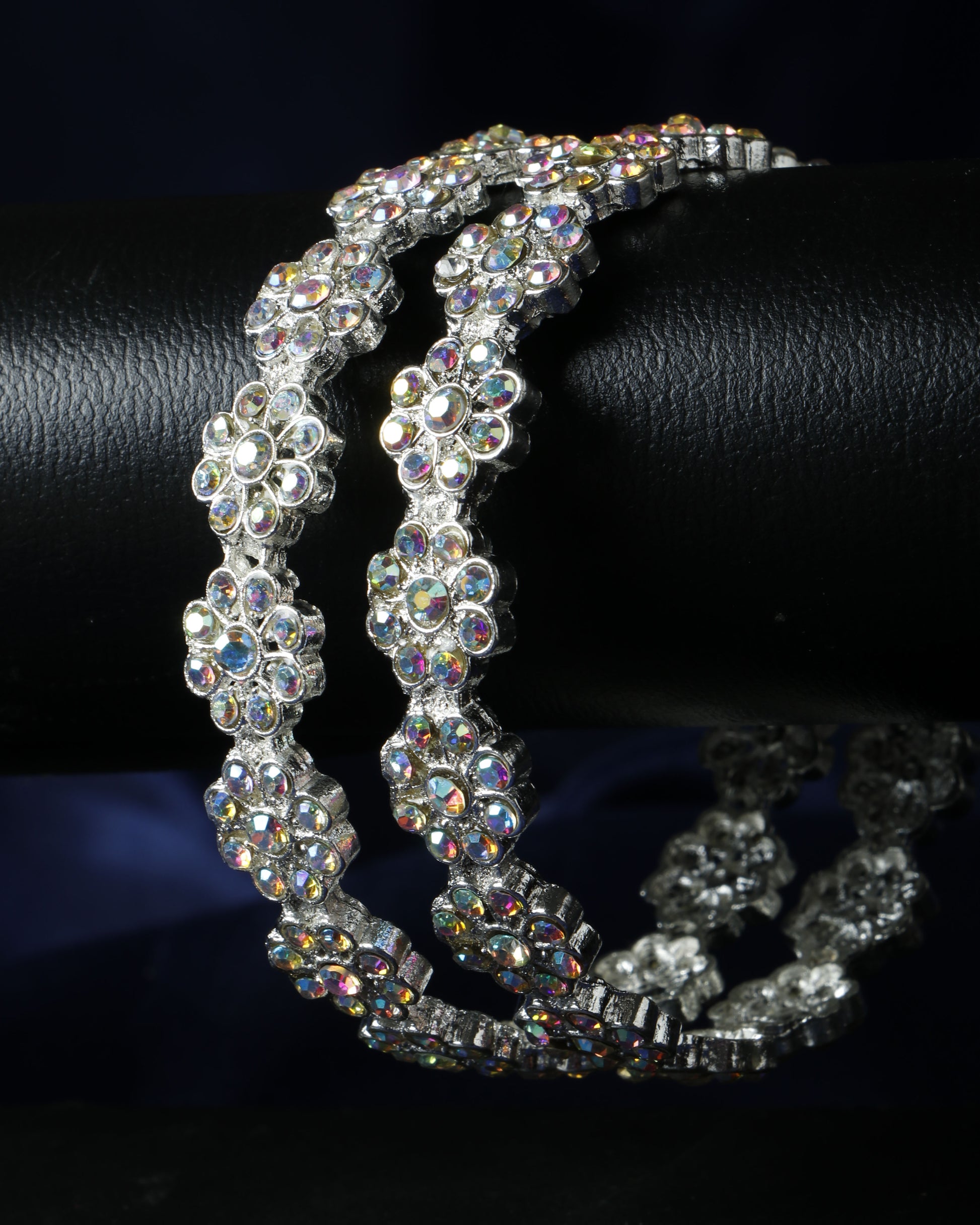 Buy Set Of 2 Silver Plated Bangles