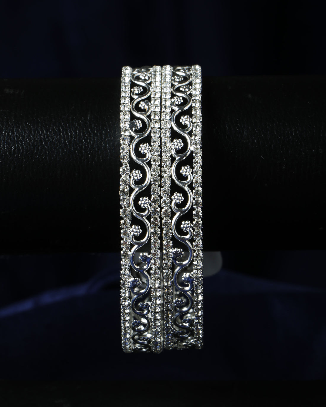 Set Of 2 Silver Plated Bangles