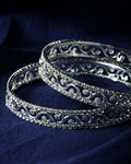 Buy Set Of 2 Silver Plated Bangles Online