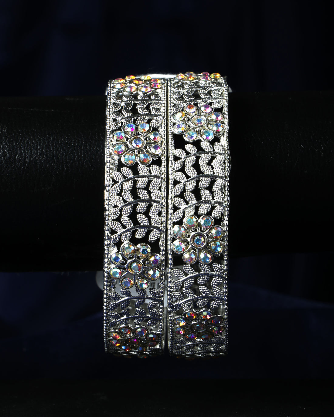 Set Of 2 Silver Plated Bangles