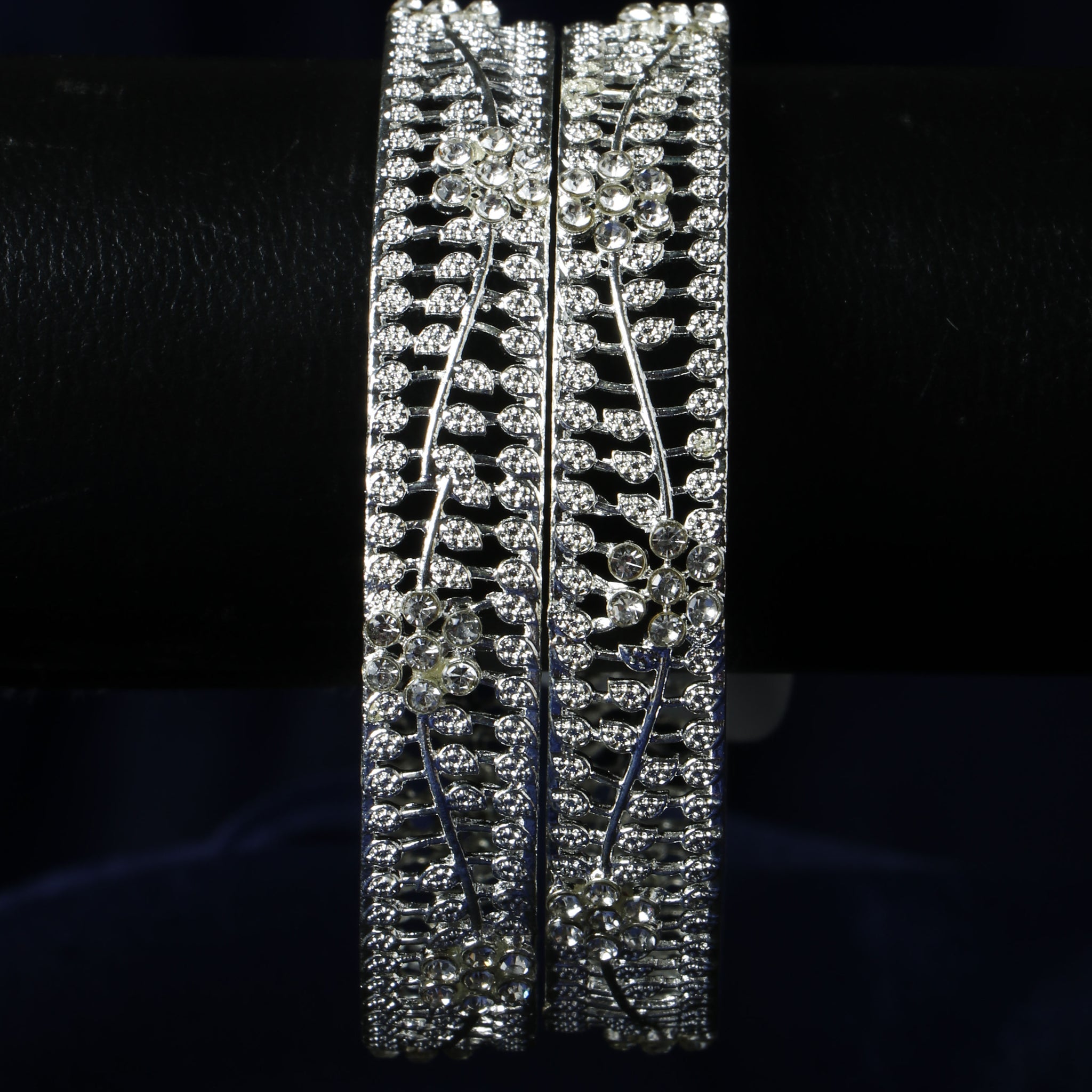 Set Of 2 Silver Plated Bangles
