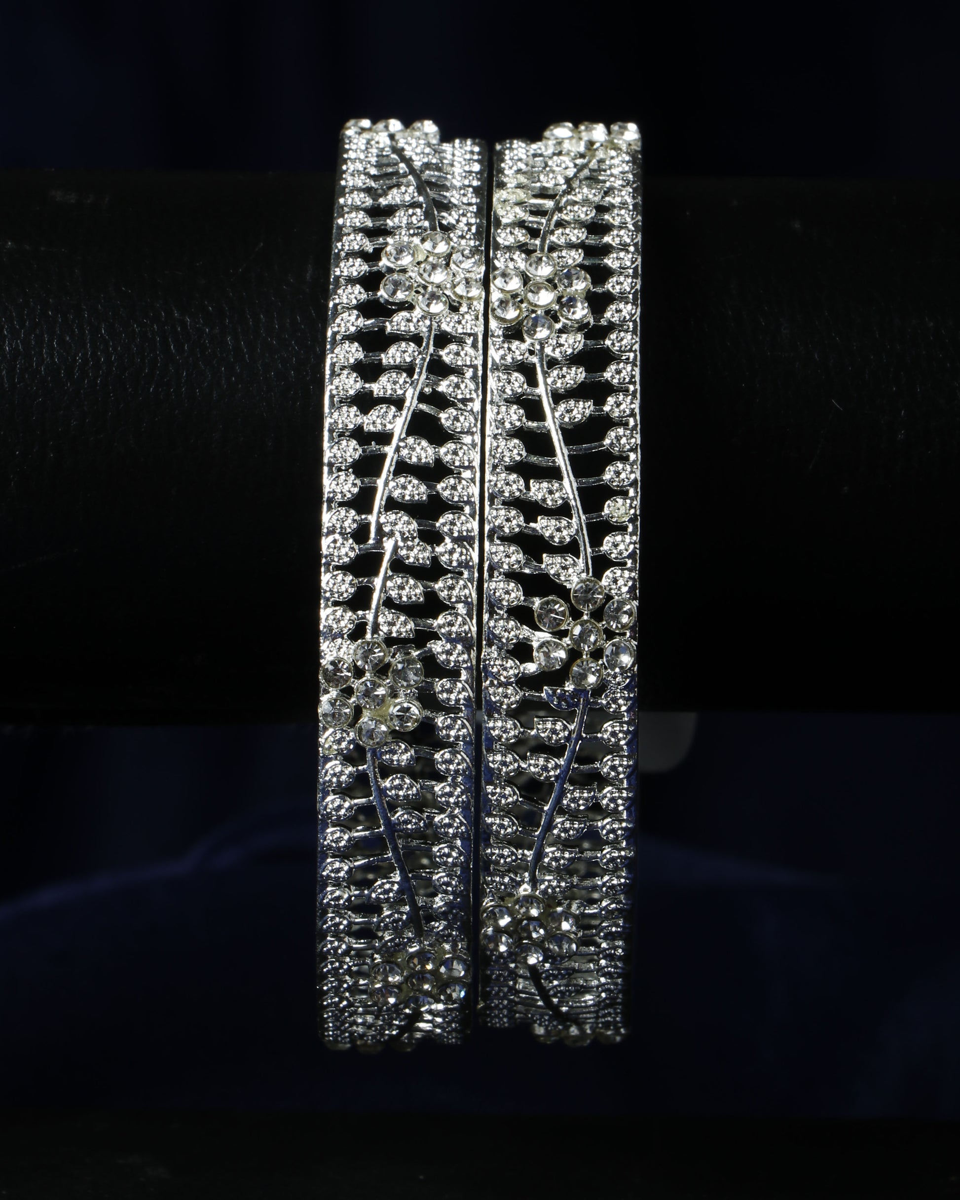 Set Of 2 Silver Plated Bangles