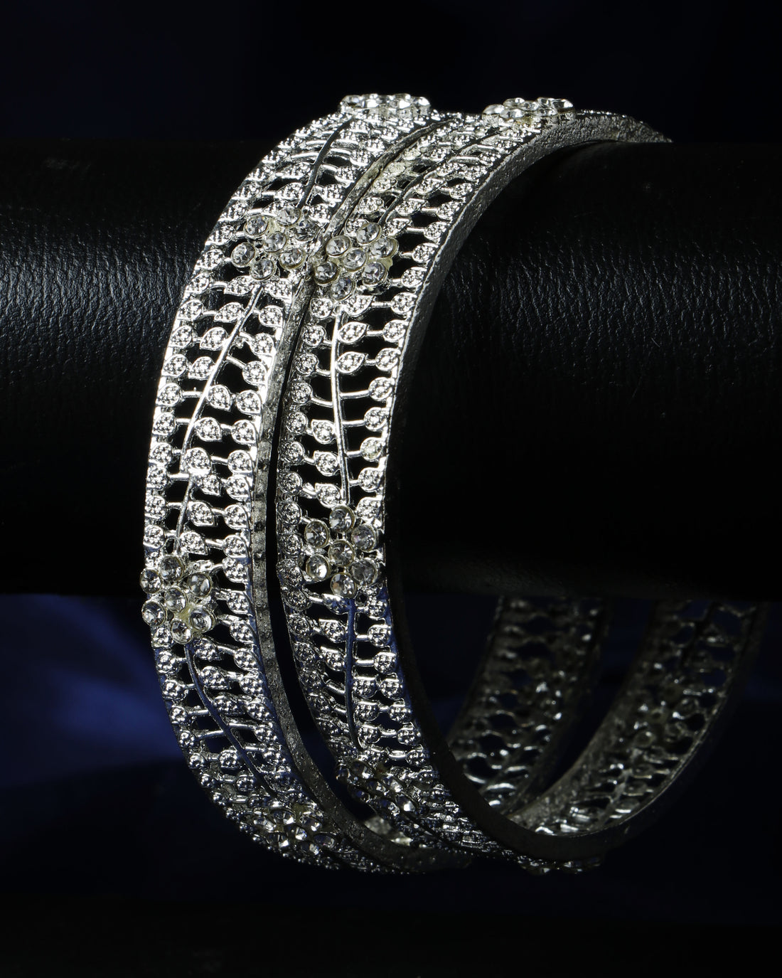 Set Of 2 Silver Plated Bangles