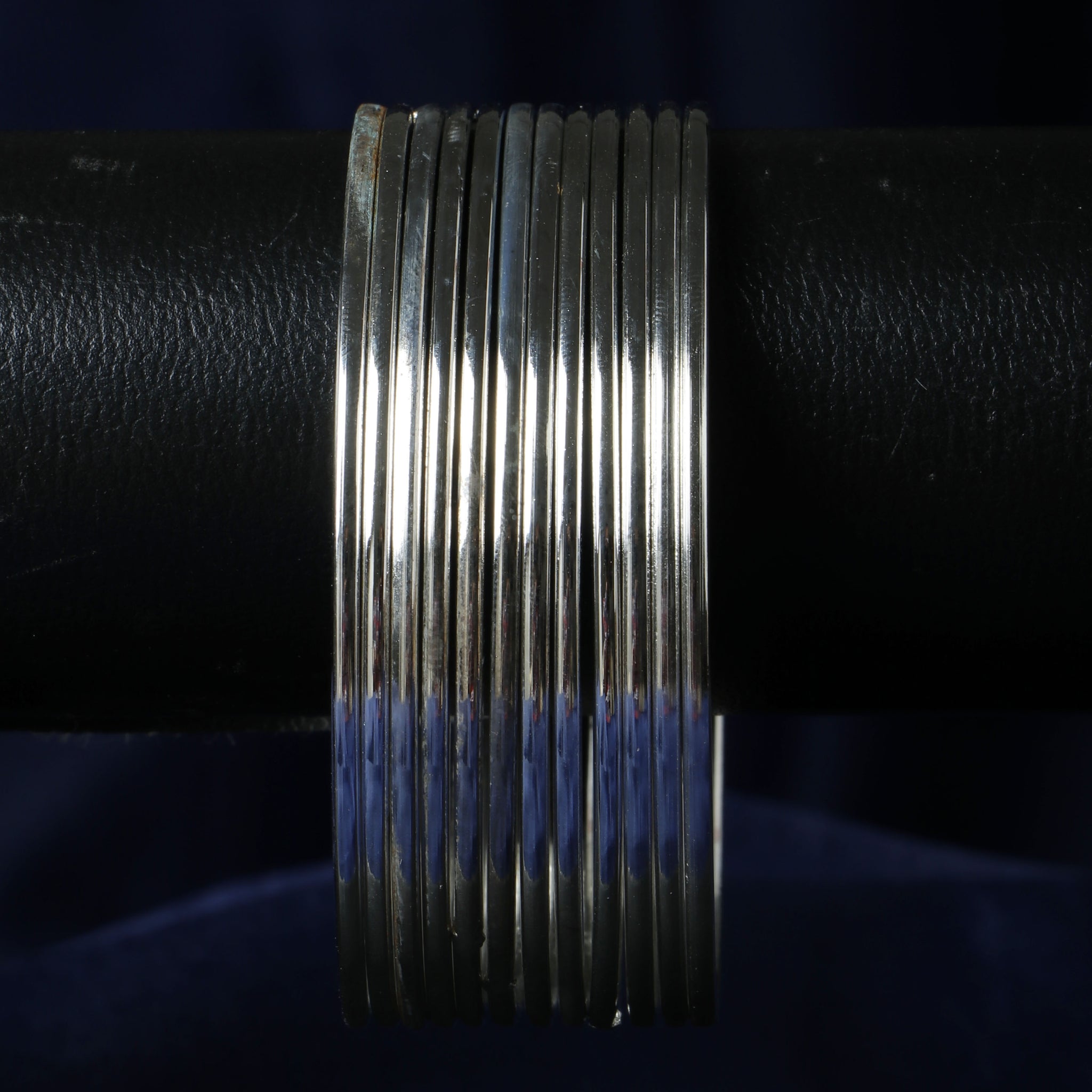 Set Of 12 Silver Plated Bangles