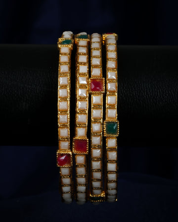 Set Of 4 Gold Plated Bangles