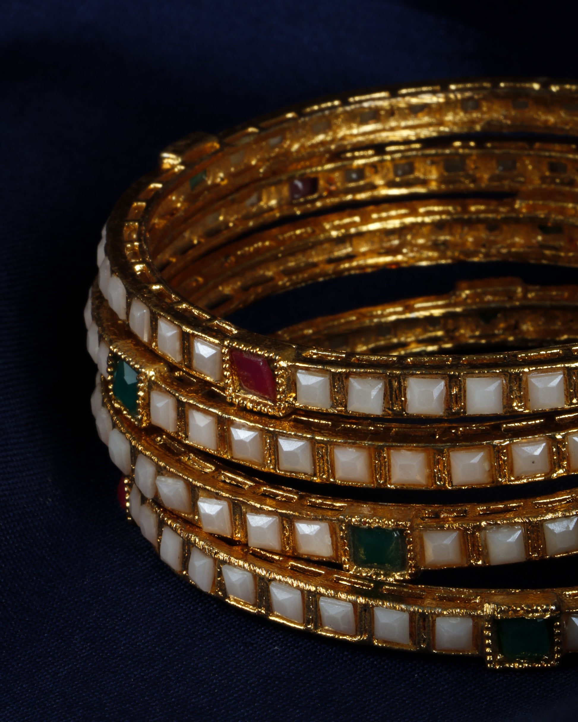 Buy Set Of 4 Gold Plated Bangles Online