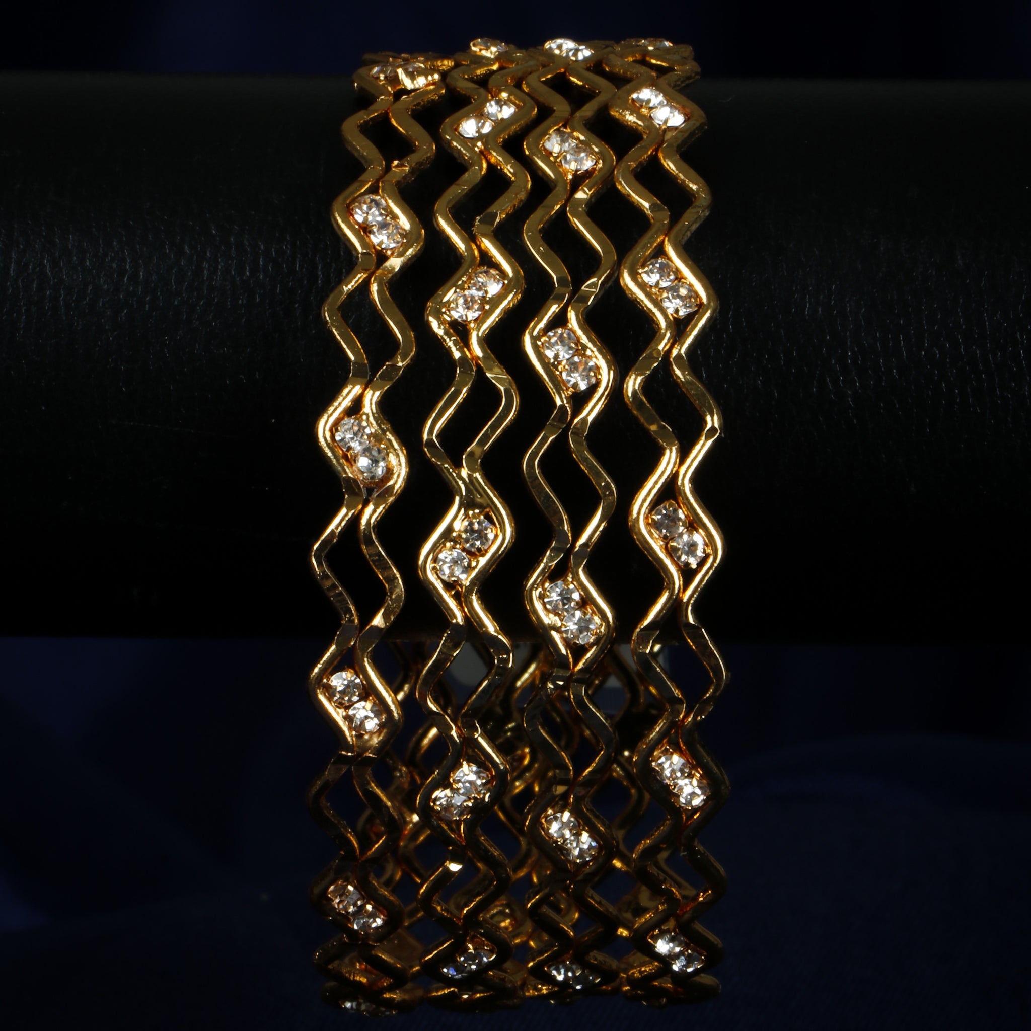 Set Of 4 Gold Plated Bangles