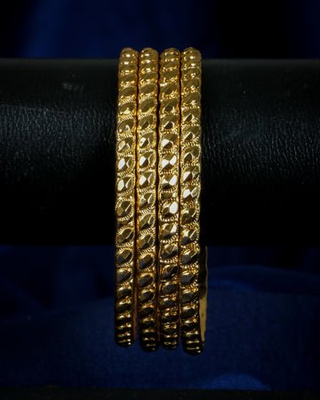 Set Of 4 Gold Plated Bangles