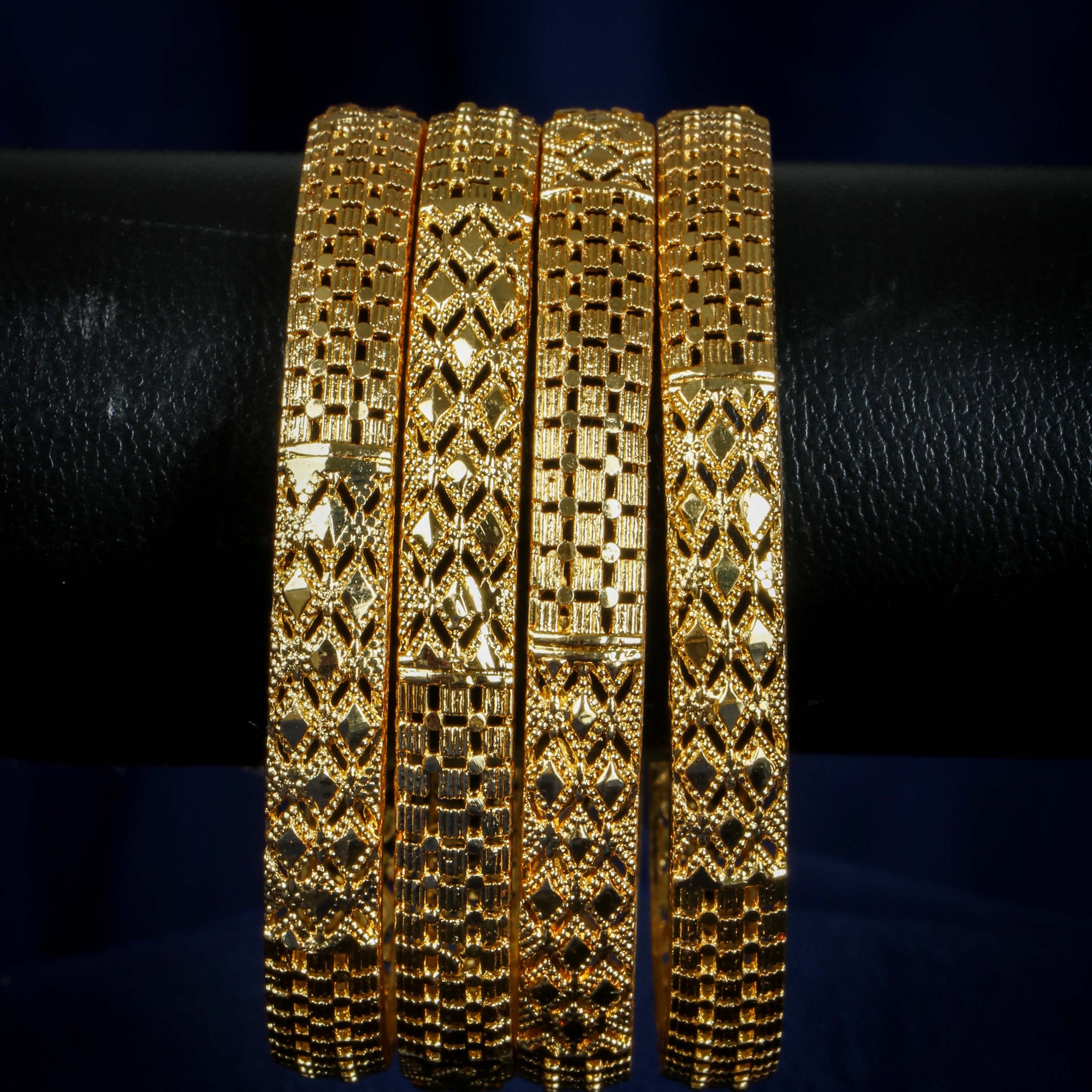 Set Of 4 Gold Plated Bangles