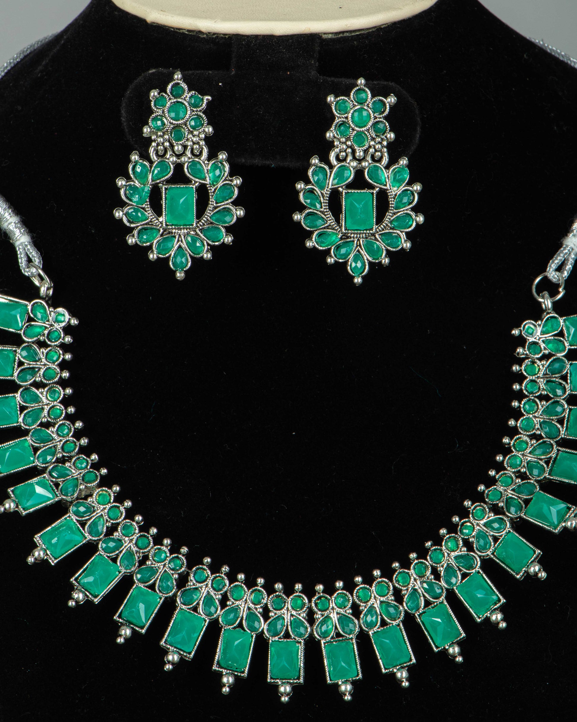 Buy Silver Plated Necklace Set