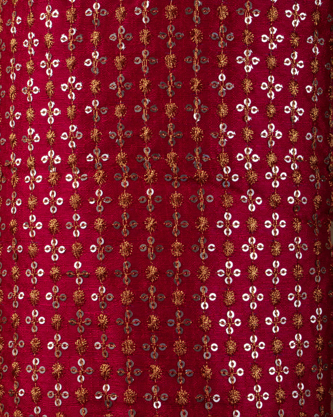 Embroidered Unstitched Blouse Material with Sequin and Zari Work - Pink