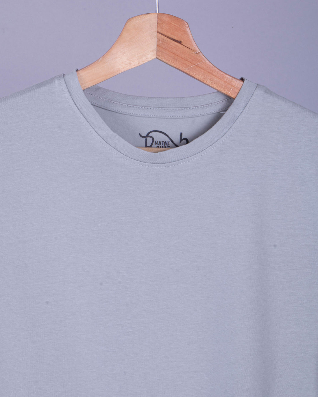 Nativebull Men's Solid Round Neck Half Sleeve Cotton T-Shirt - Grey