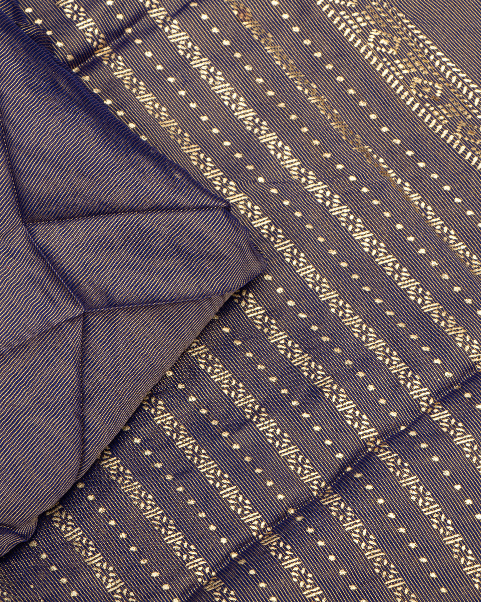 Navy Blue Colour Chiffon Saree