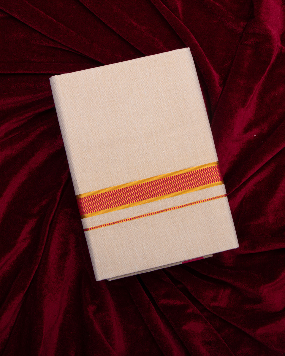 Alaya Gold Colour Cotton Dhoti