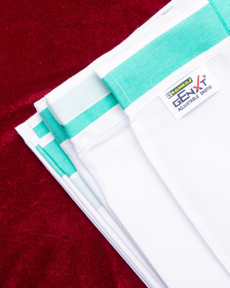 Buy Ramraj White Colour Velcro Adjustable Cotton Dhoti With Pocket Online Shopping