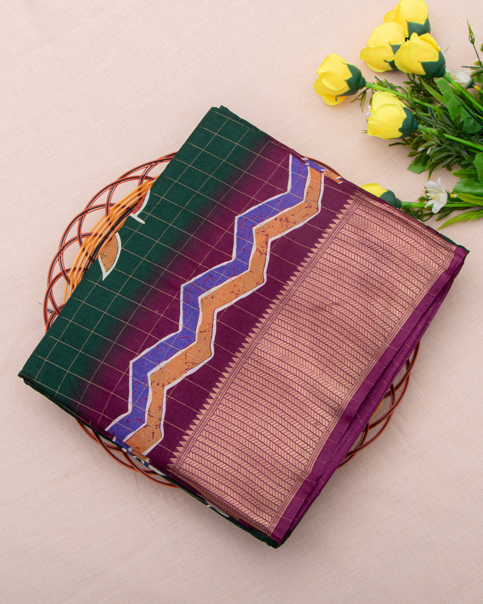 Green Color Dola Saree