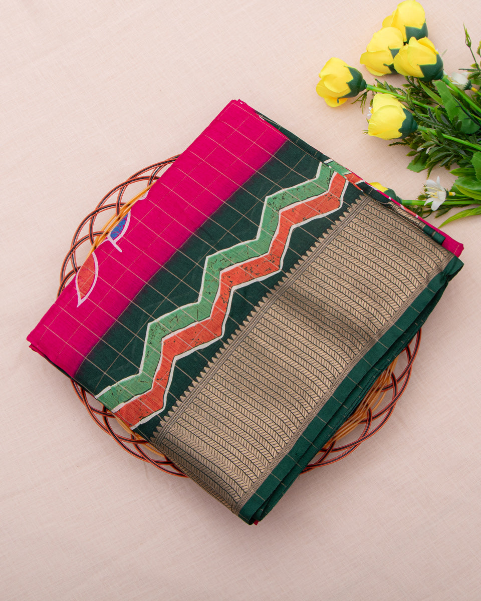 Pink Color Dola Saree