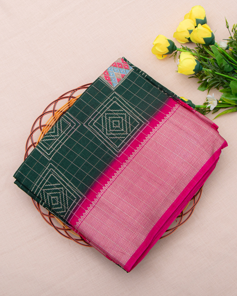 Green Color Dola Saree