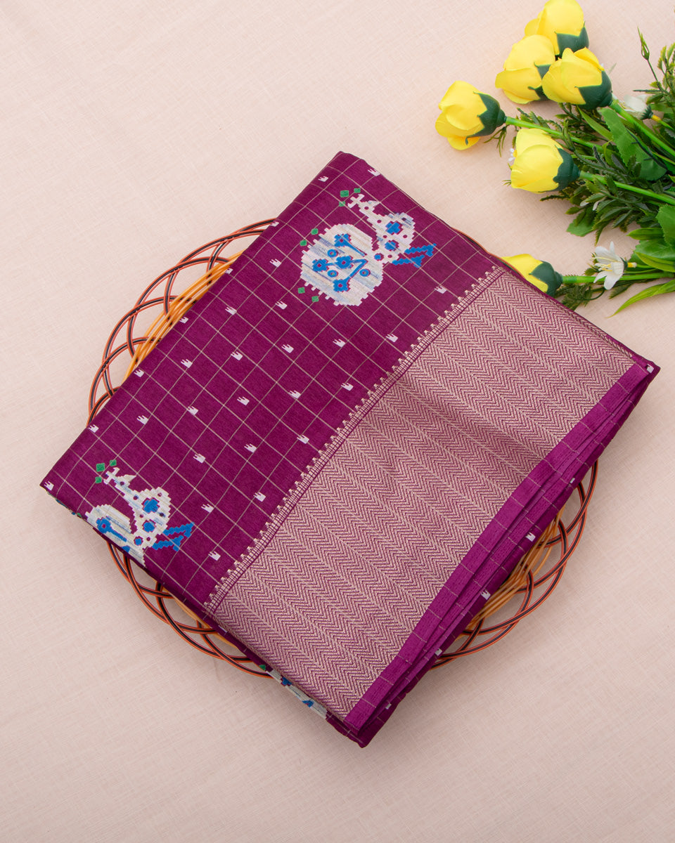 Purple Color Dola Saree