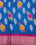 Buy Blue Color Dola Saree 