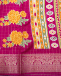 Shop Blue Color Dola Saree 