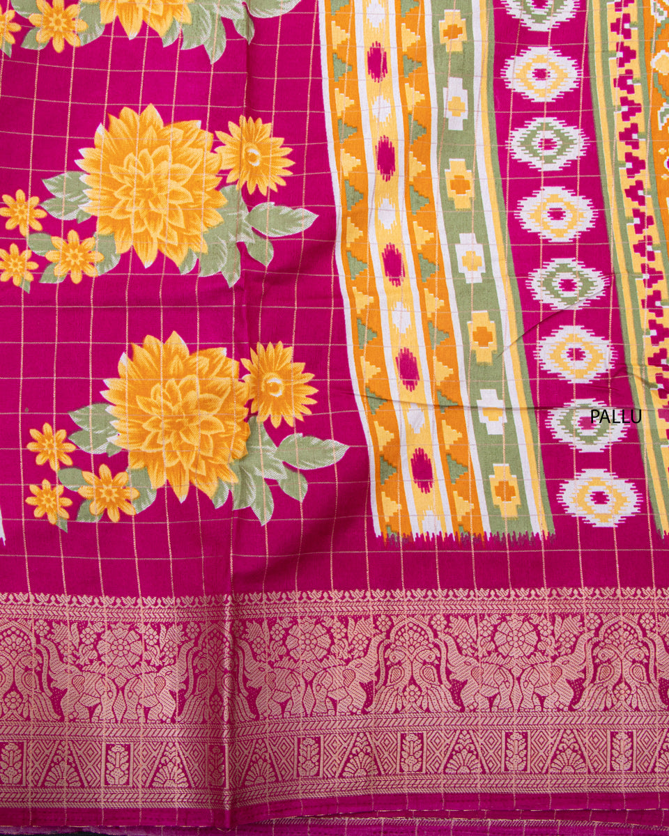 Shop Blue Color Dola Saree 