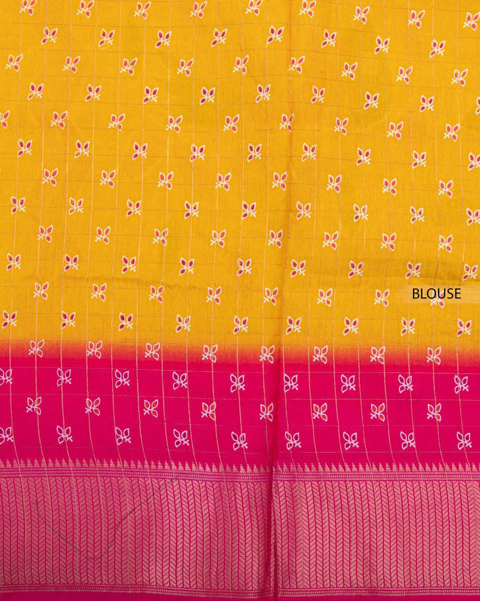 Mustard Color Dola Saree Online