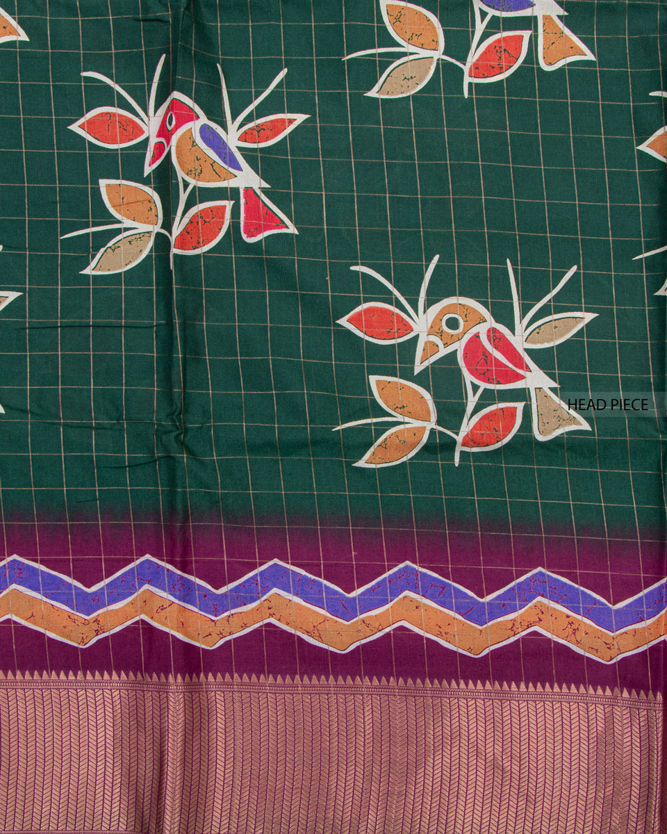 Green Color Dola Saree