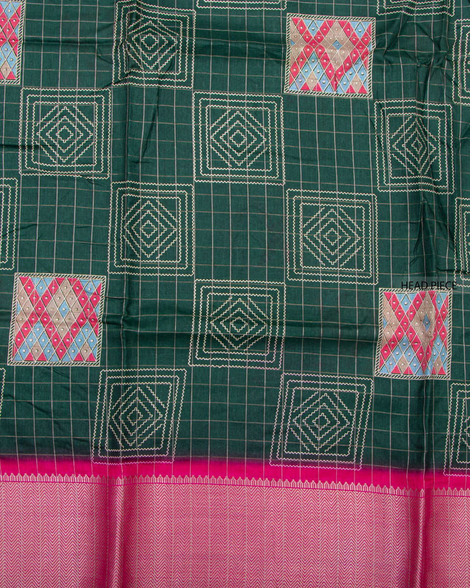 Green Color Dola Saree