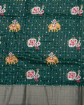Buy Green Color Dola Saree