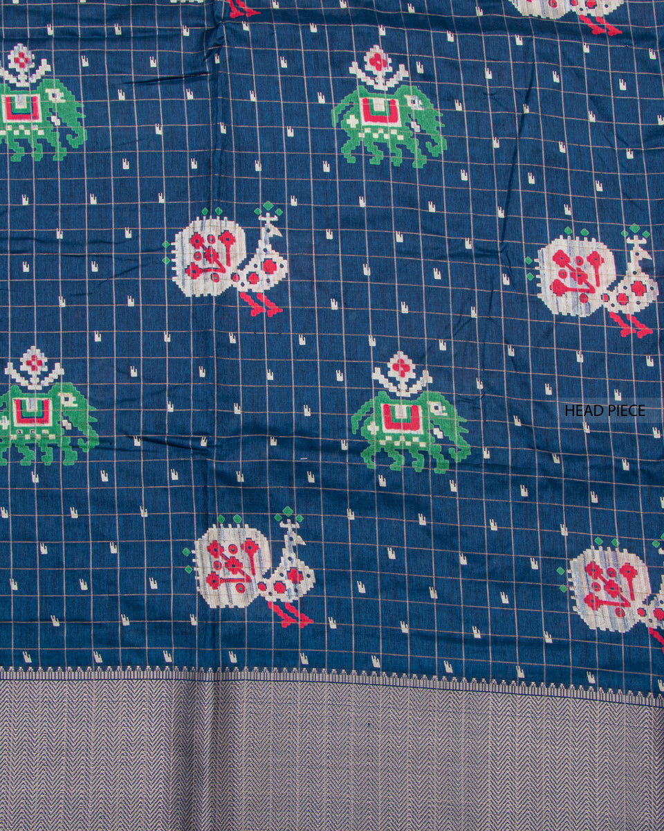 Buy Blue Color Dola Saree 