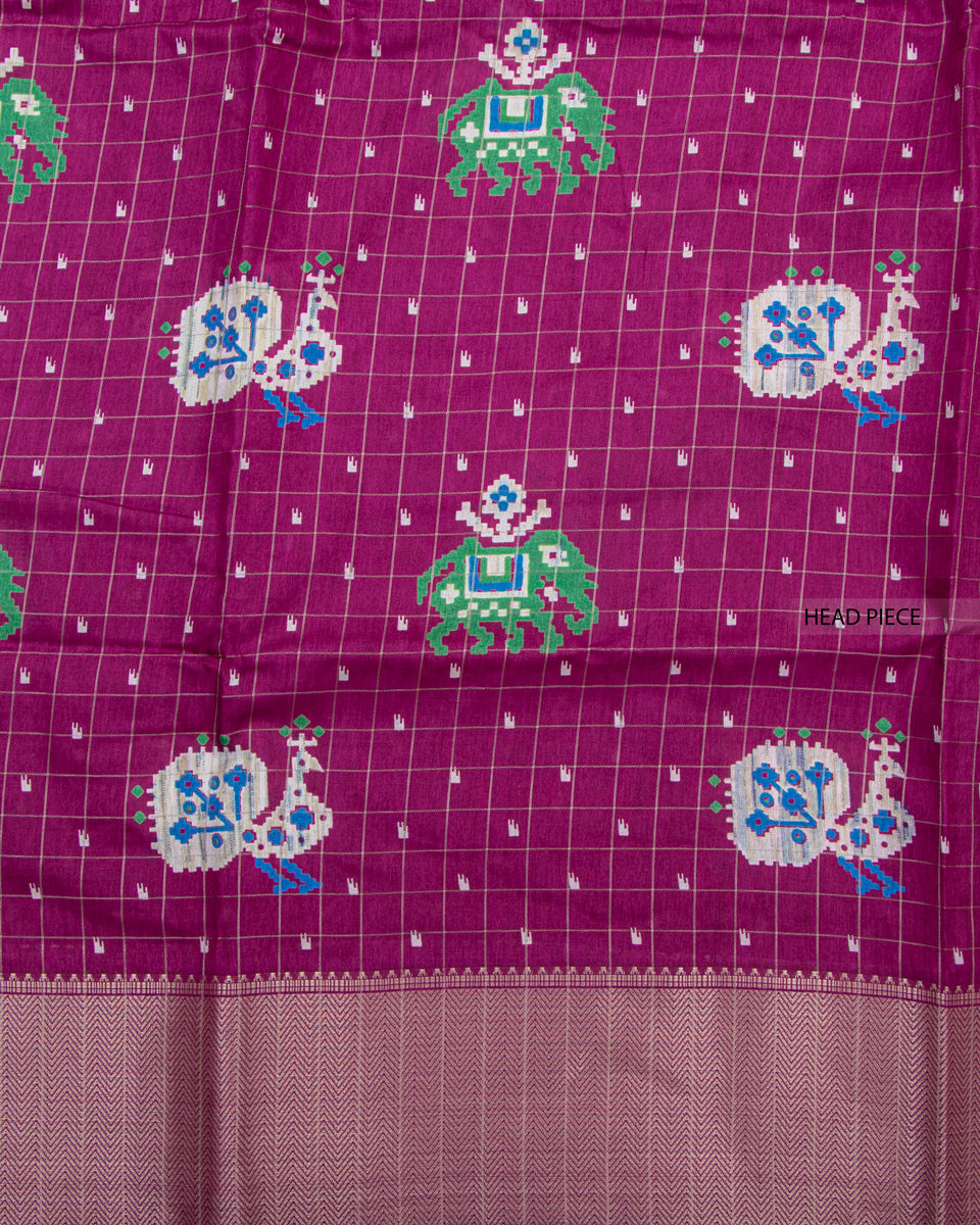 Purple Color Dola Saree