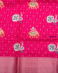 Buy Pink Color Dola Saree
