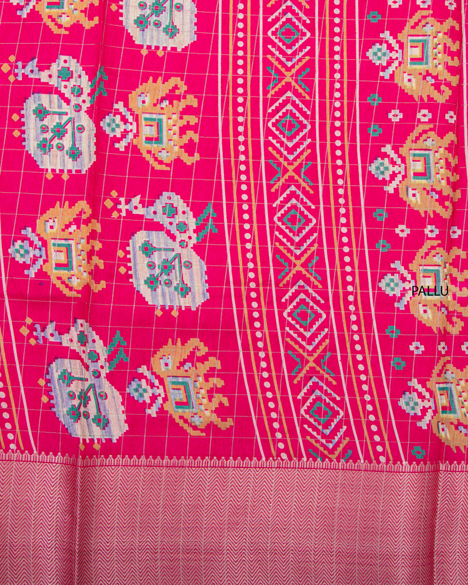 Shop Pink Color Dola Saree