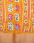 Shop Yellow Color Dola Saree