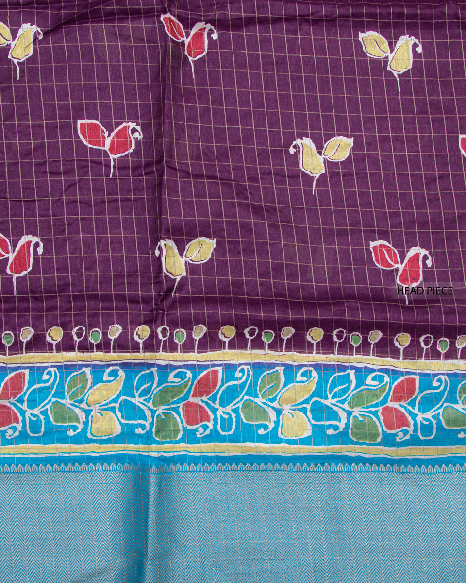 Purple Color Dola Saree