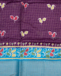 Buy Purple Color Dola Saree