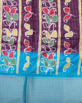 Shop Purple Color Dola Saree
