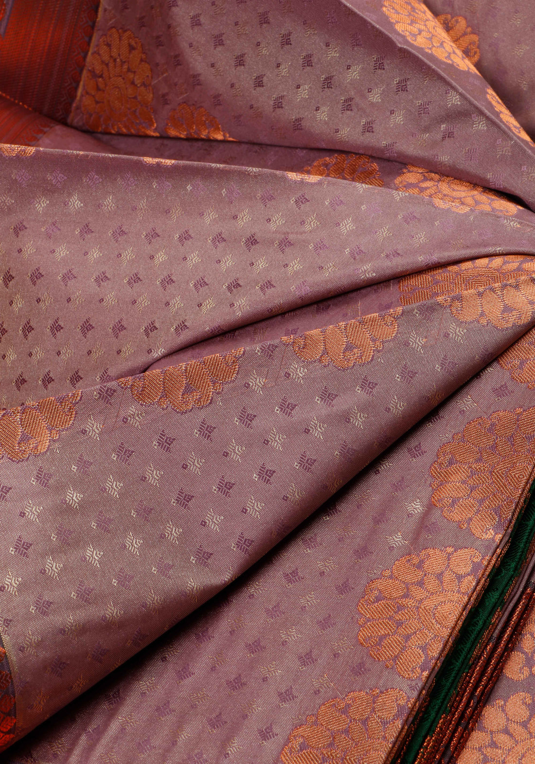 Light Lavender Colour Printed Premium Silk Saree
