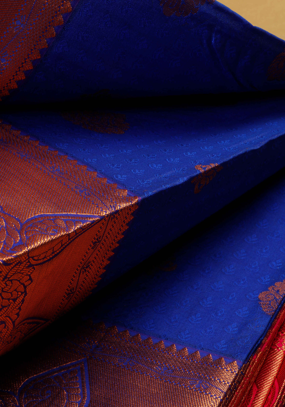 Blue Colour Printed Premium Silk Saree