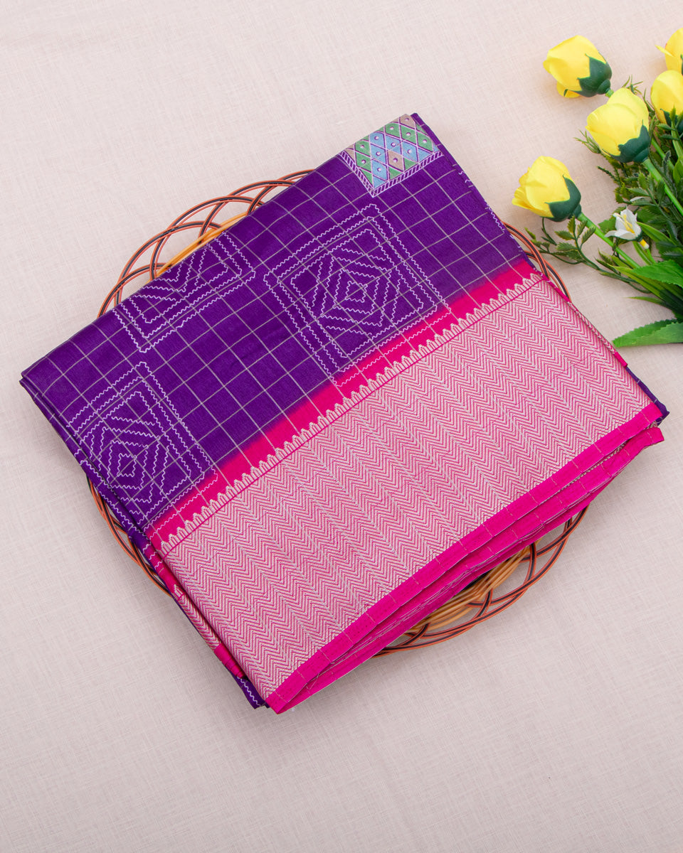 Purple Color Dola Saree