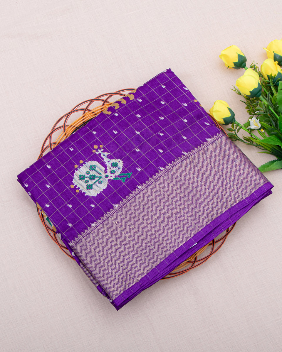 Purple Color Dola Saree