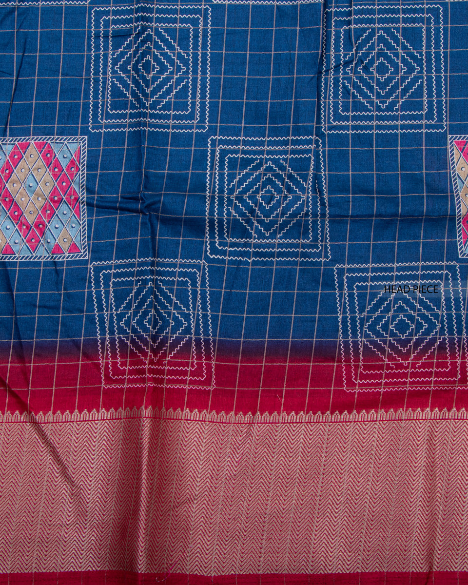Blue Color Dola Saree 