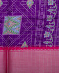 Shop Purple Color Dola Saree