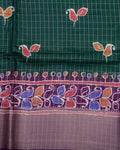 Buy Green Color Dola Saree