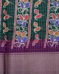Shop Green Color Dola Saree