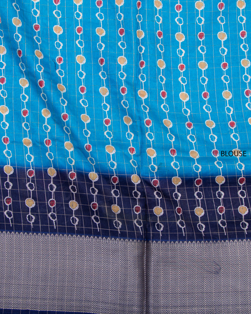 Order Sky Blue Color Dola Saree