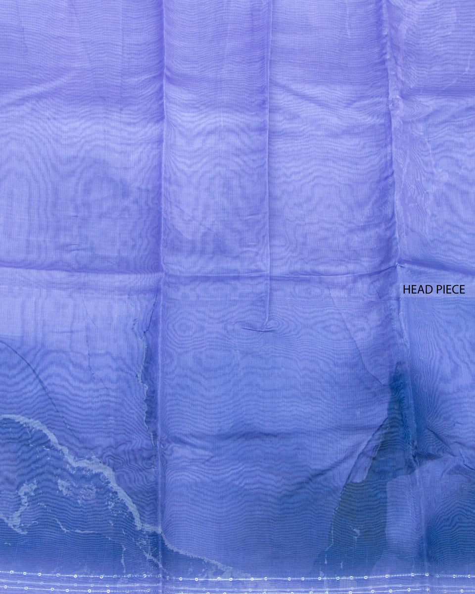 Ethereal Ombre Draped Elegant Lightweight Organza Weave - Violet